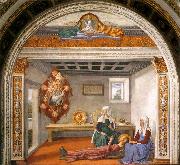 GHIRLANDAIO, Domenico Announcement of Death to St Fina sdg Spain oil painting artist